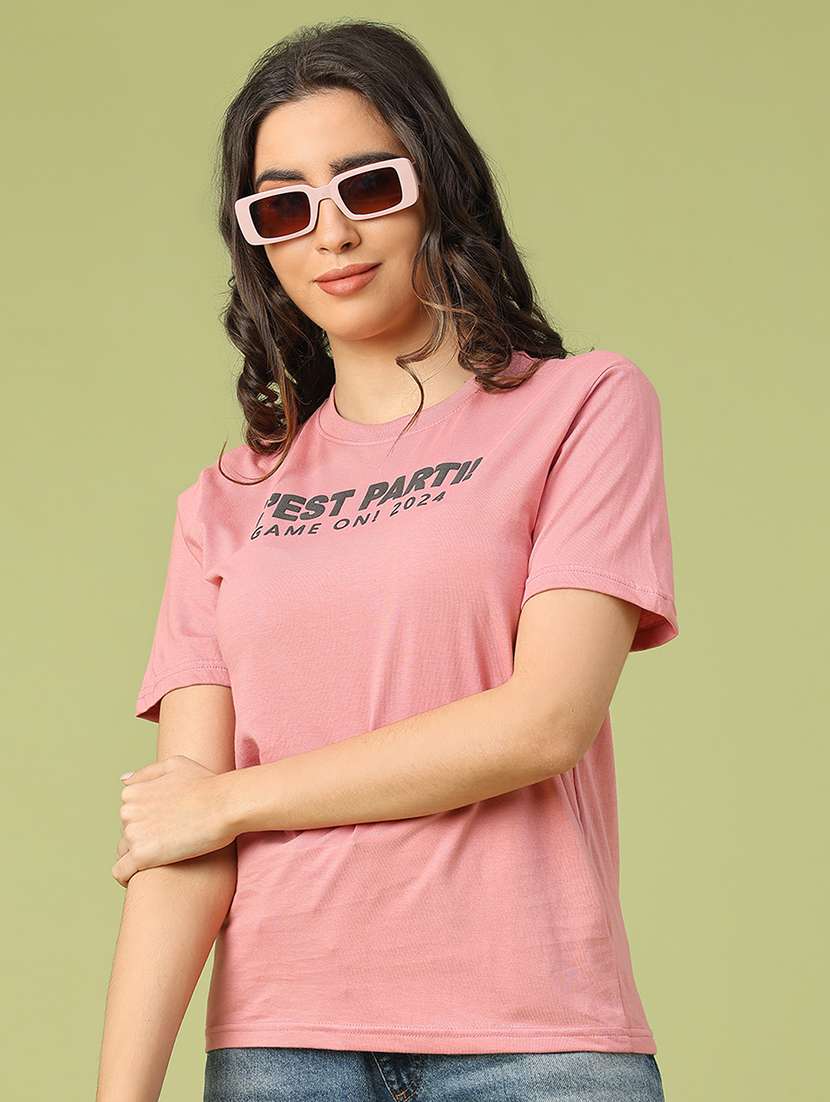 women printed short sleeve t-shirt