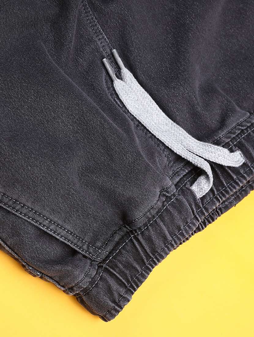 Girls Solid Mid Rise Cargo Jean - 22175525 -  Standard Image - 3