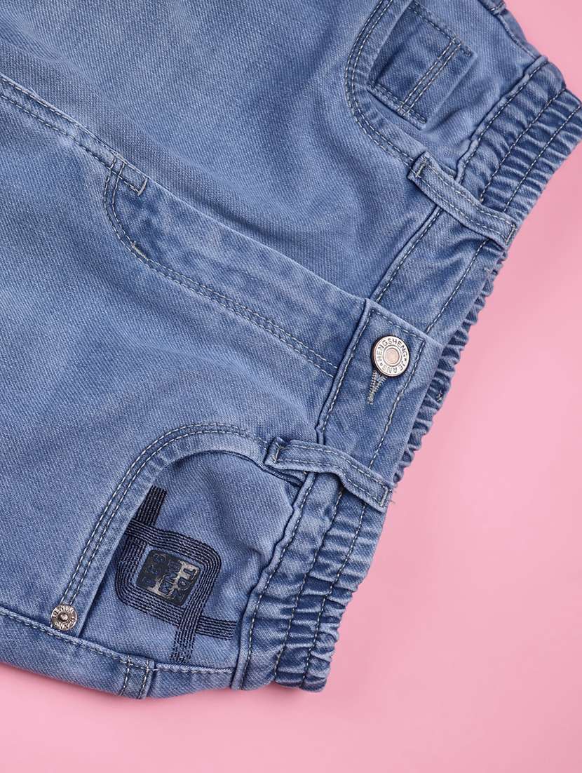 Boys Solid Mid Rise Jeans - 22175529 -  Standard Image - 3