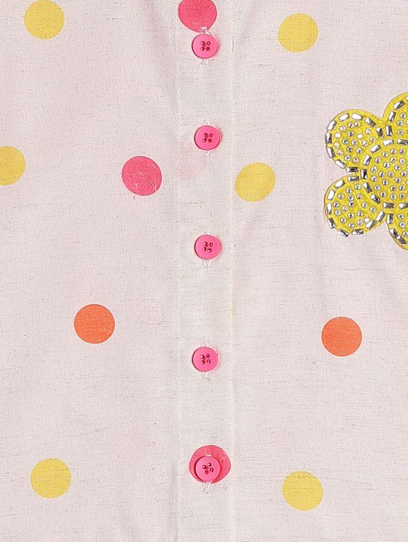 girls polka doted collared top - 22175563 -  Standard Image - 3