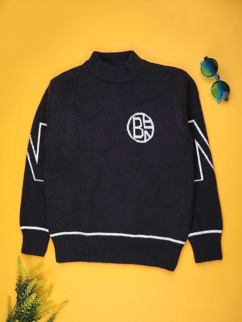 kids self designed long sleeve sweater