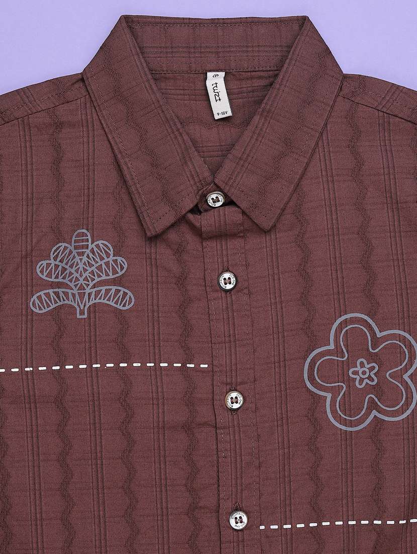 boys short collared long sleeve shirt - 22175598 -  Standard Image - 3