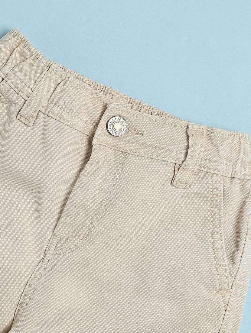 boys solid mid rise denim cargo - 22175694 -  Standard Image - 3