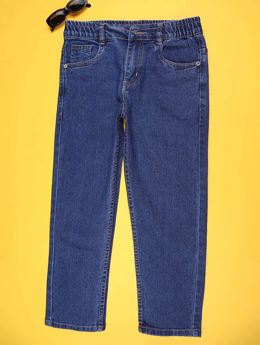 girls solid mid rise slim jean