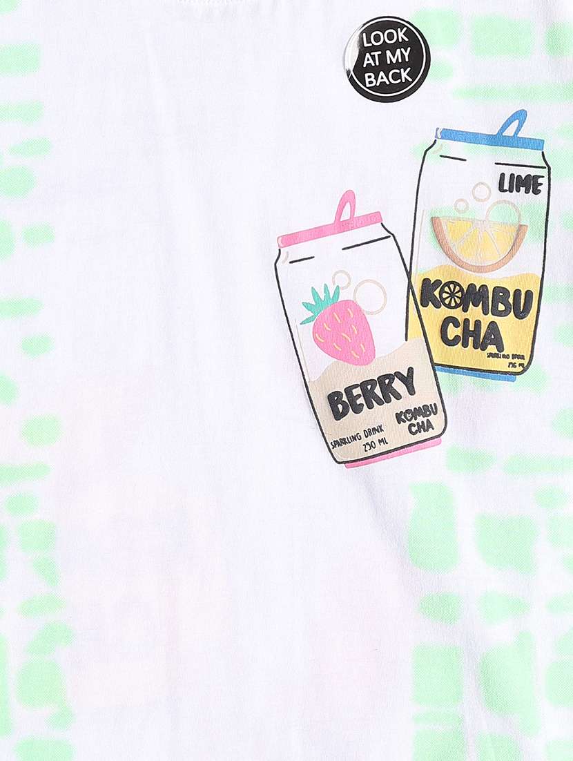 kids white cotton blend t-shirt - 22175800 -  Standard Image - 3