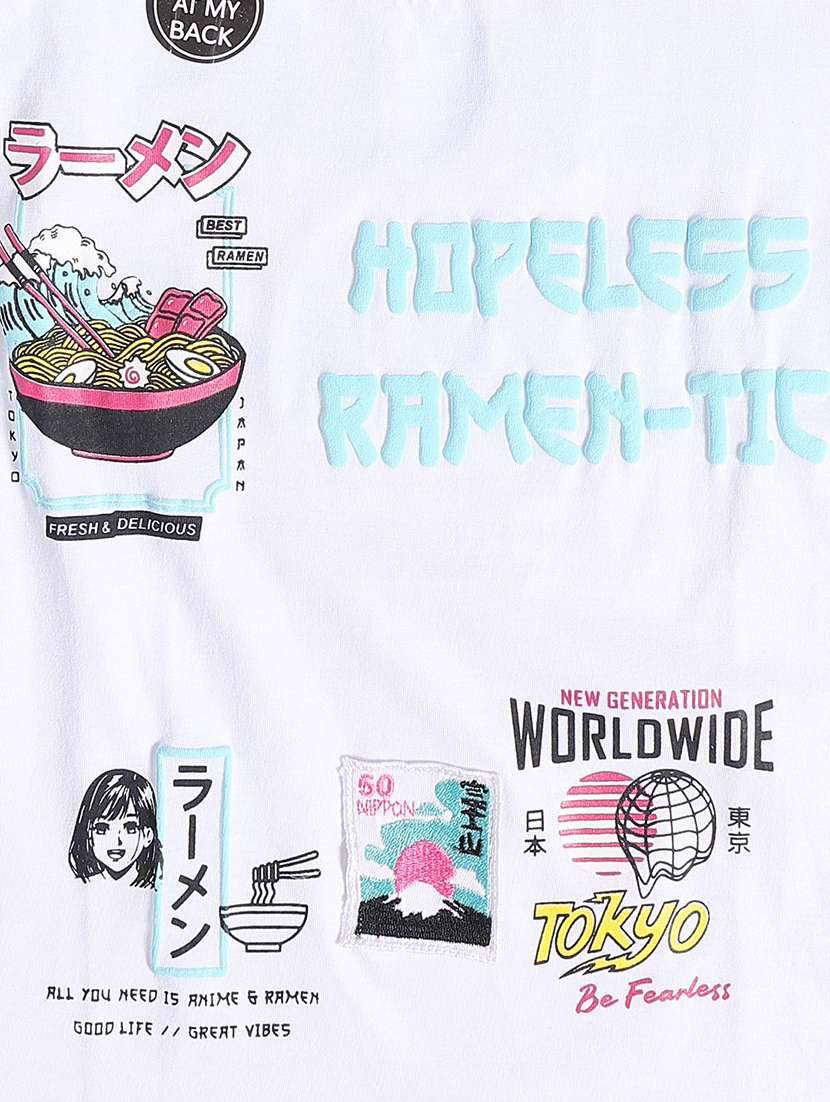 boys white cotton blend t-shirt - 22175802 -  Standard Image - 3