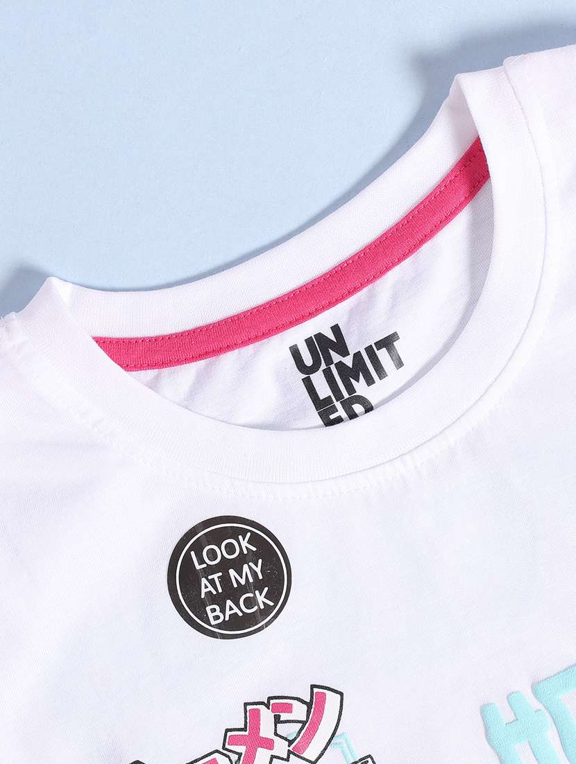 boys white cotton blend t-shirt - 22175802 -  Standard Image - 3
