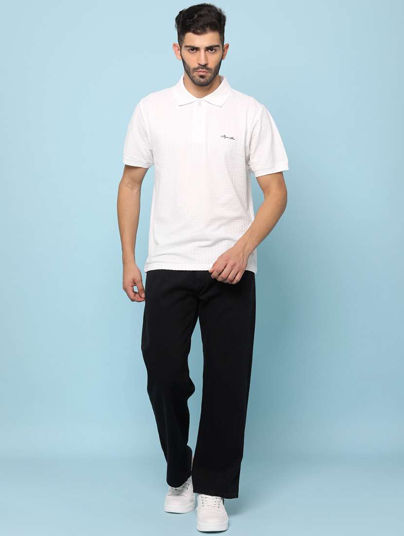 men self design short sleeve regular fit polo t-shirt - 22175837 -  Standard Image - 3