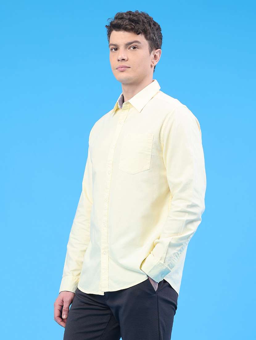 men solid long sleeve regular fit casual shirt - 22175885 -  Standard Image - 3