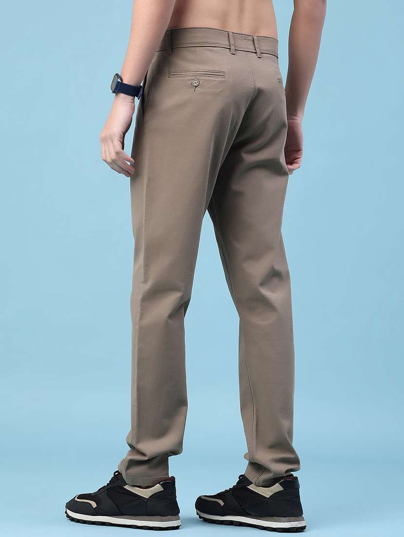 men solid mid rise regular fit chino - 22176098 -  Standard Image - 3