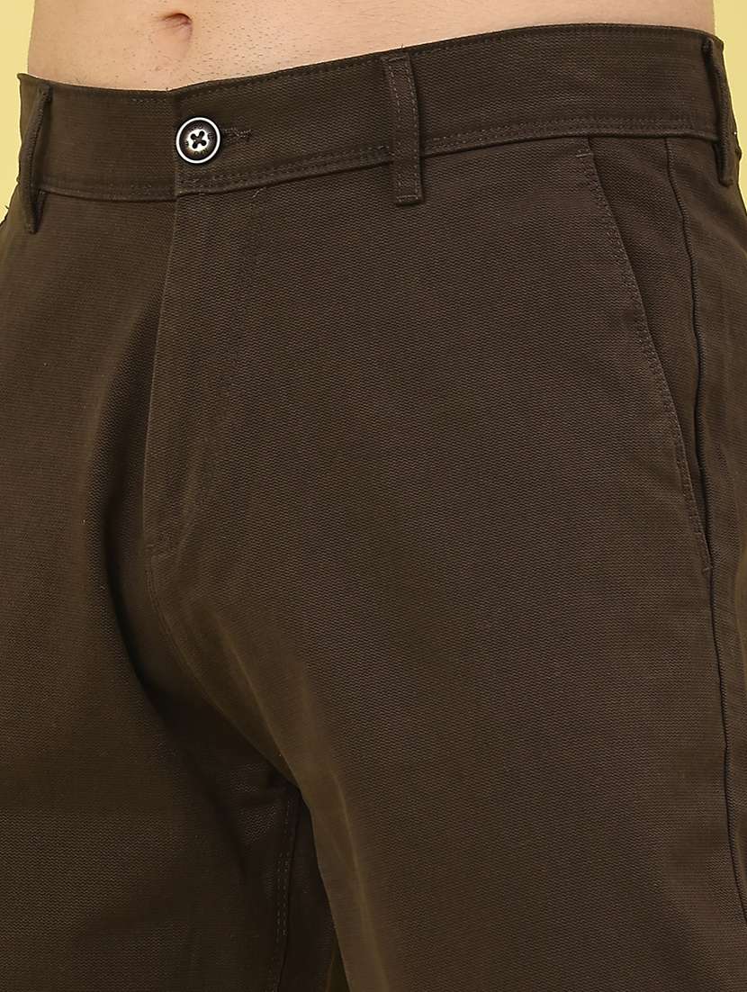 men solid mid rise chino - 22176099 -  Standard Image - 5
