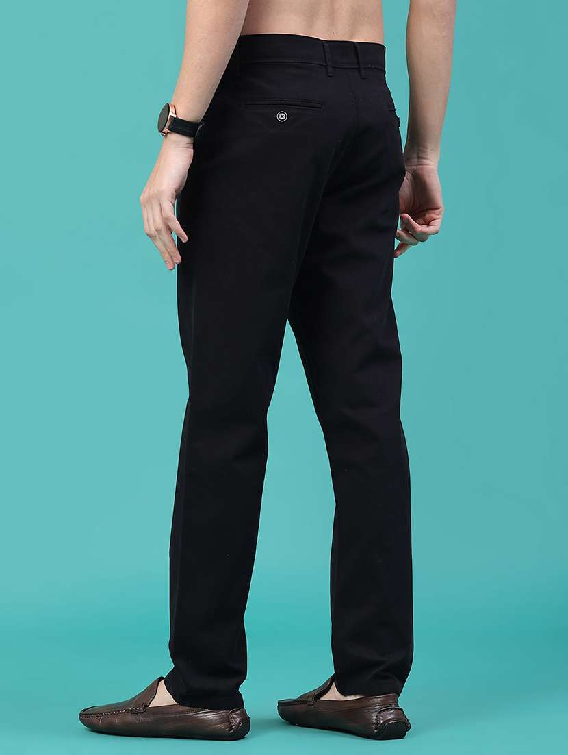 men solid mid rise chino - 22176100 -  Standard Image - 3