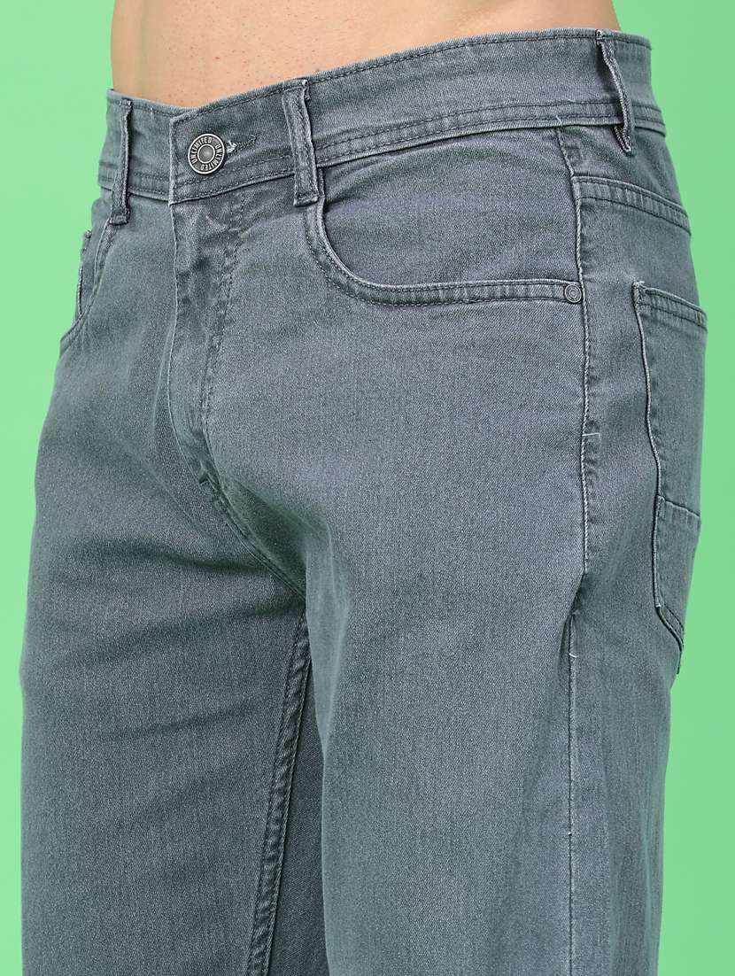 men plain mid rise full length tapered jeans - 22176188 -  Standard Image - 5