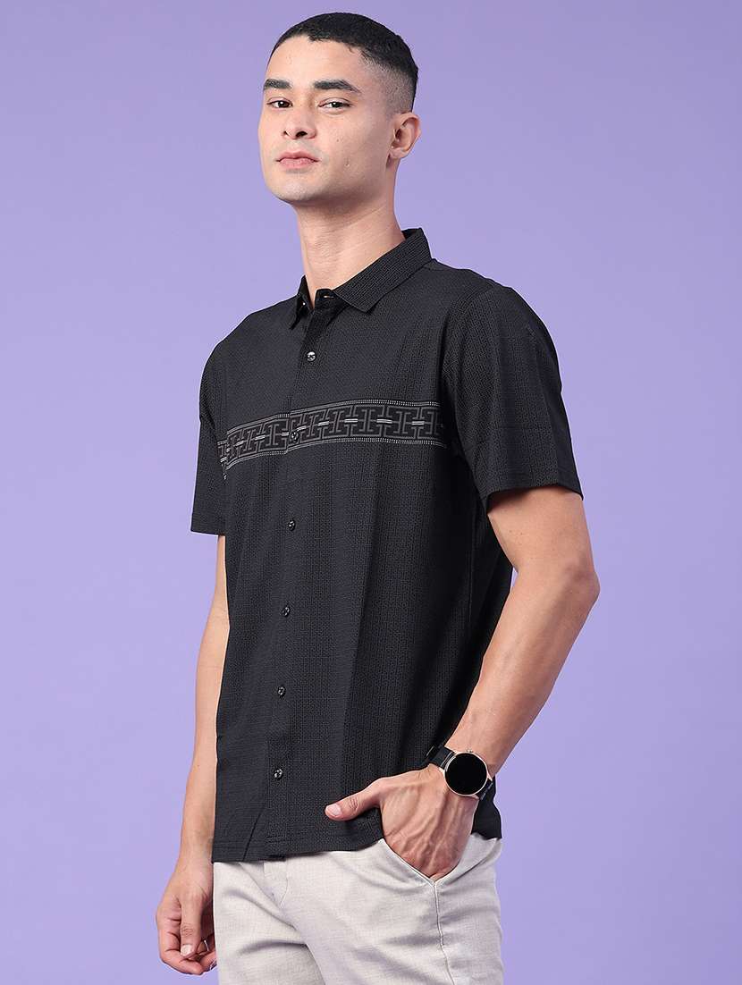Men Printed Short Sleeves Casual Shirt - 22176215 -  Standard Image - 3