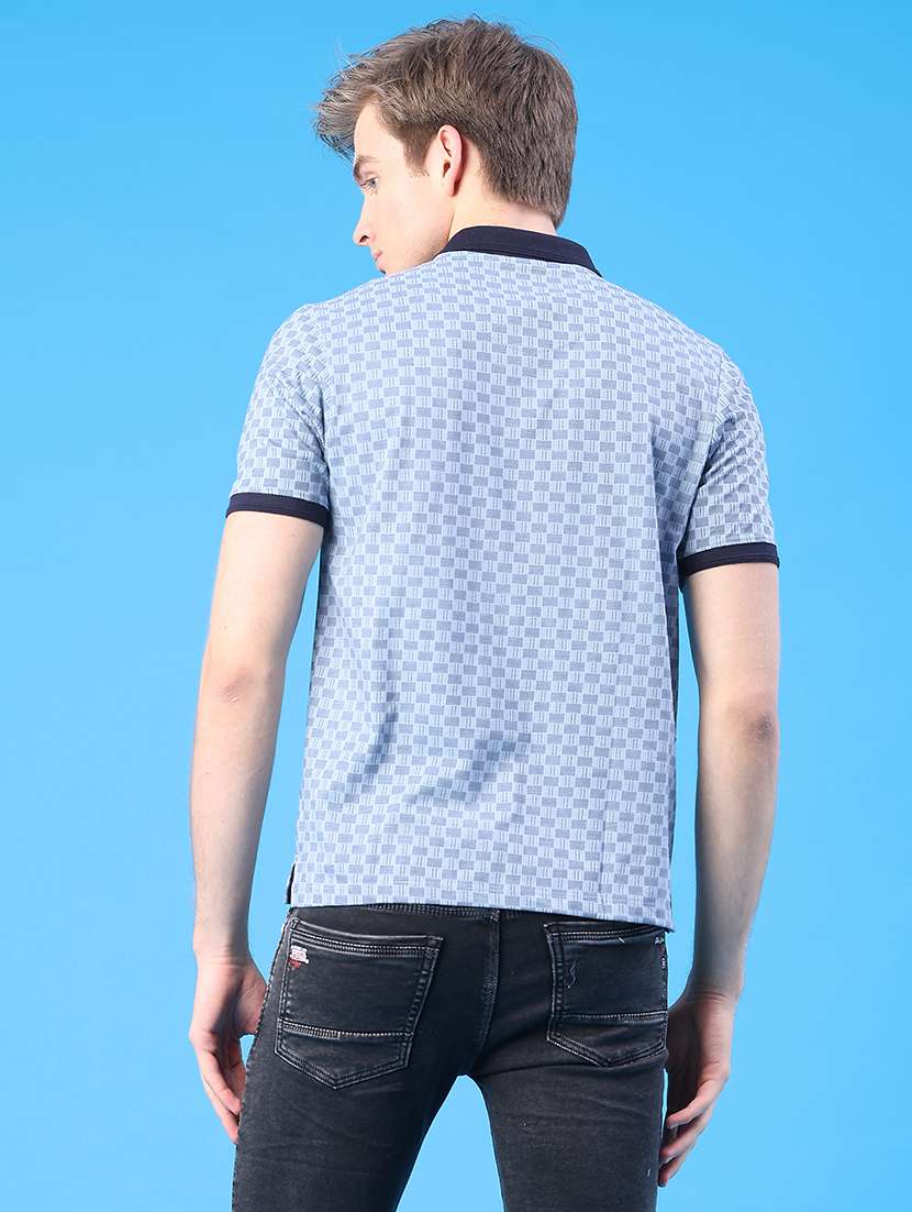men printed short sleeve regular fit polo t-shirt - 22176229 -  Standard Image - 3