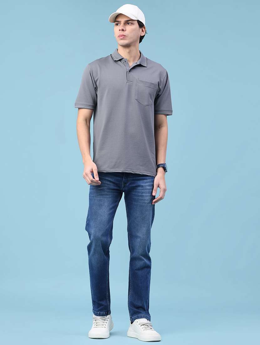 men self design short sleeve regular fit polo t-shirt - 22176247 -  Standard Image - 3