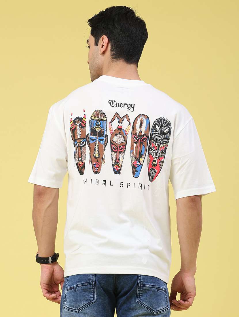 Men Printed Short Sleeve Loose Fit T-shirt - 22176261 -  Standard Image - 3