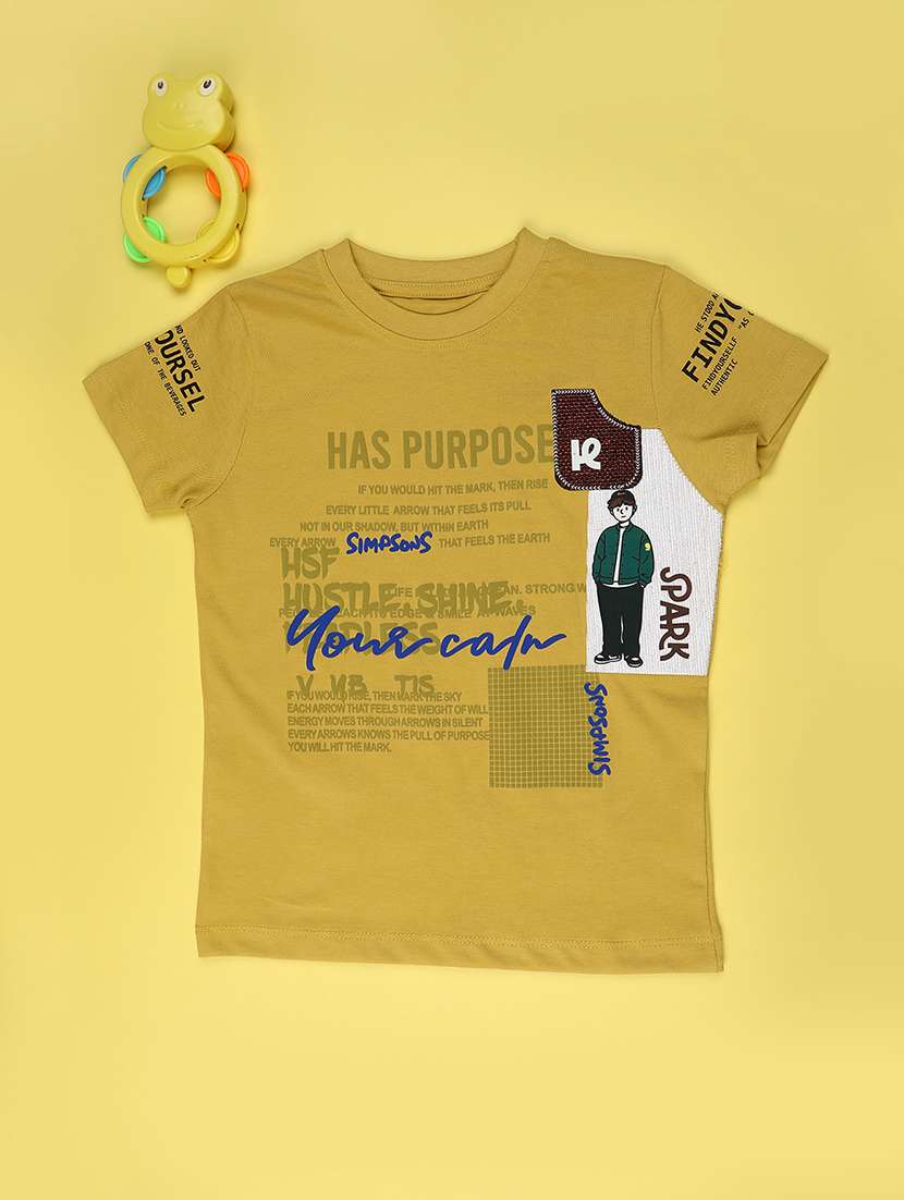 boys printed short sleeve t-shirt