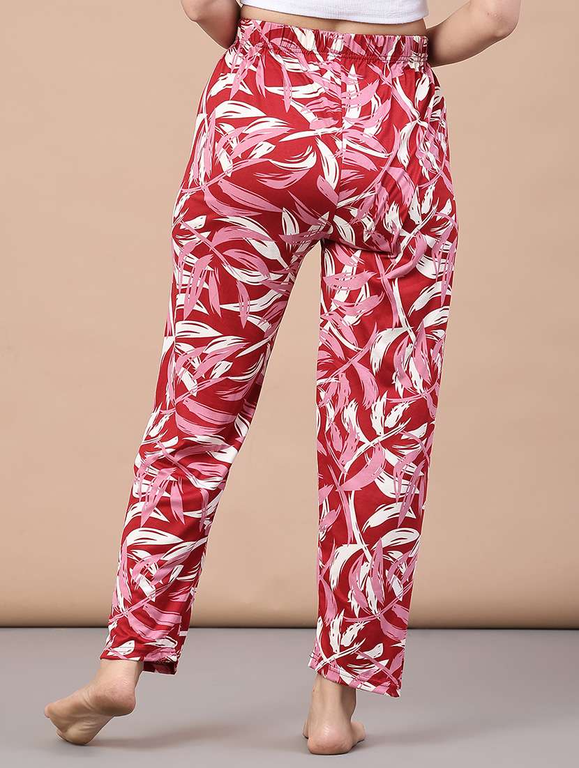 women printed mid rise nightwear pajama - 22176444 -  Standard Image - 3