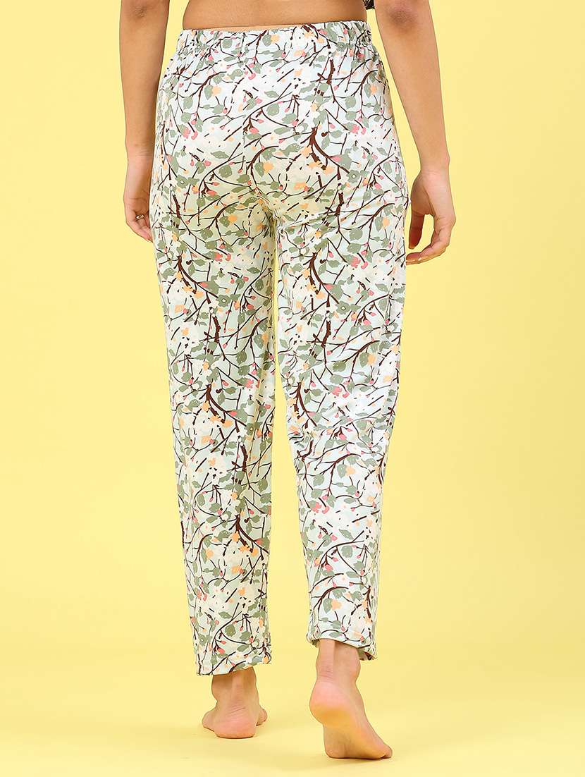 women printed mid rise nightwear pajama - 22176445 -  Standard Image - 3