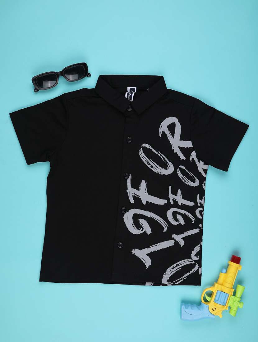 boys collared short sleeve shirt