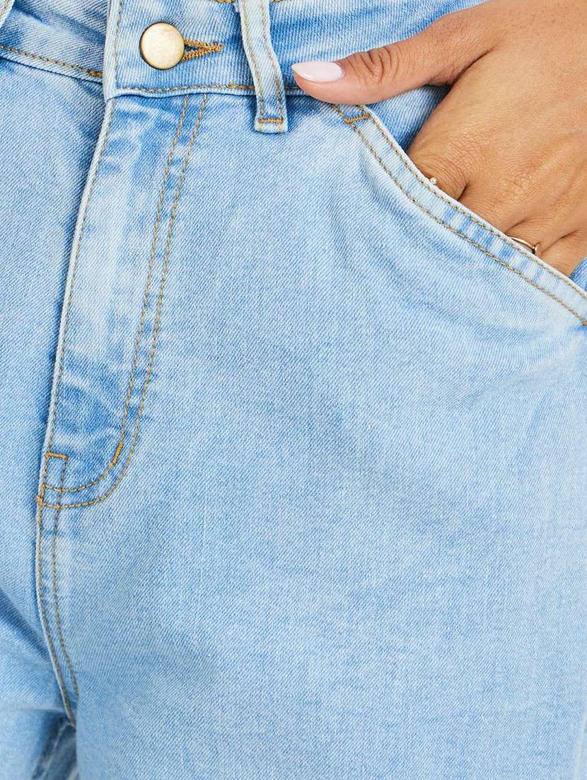 women solid high rise wide leg trouser - 22176714 -  Standard Image - 3