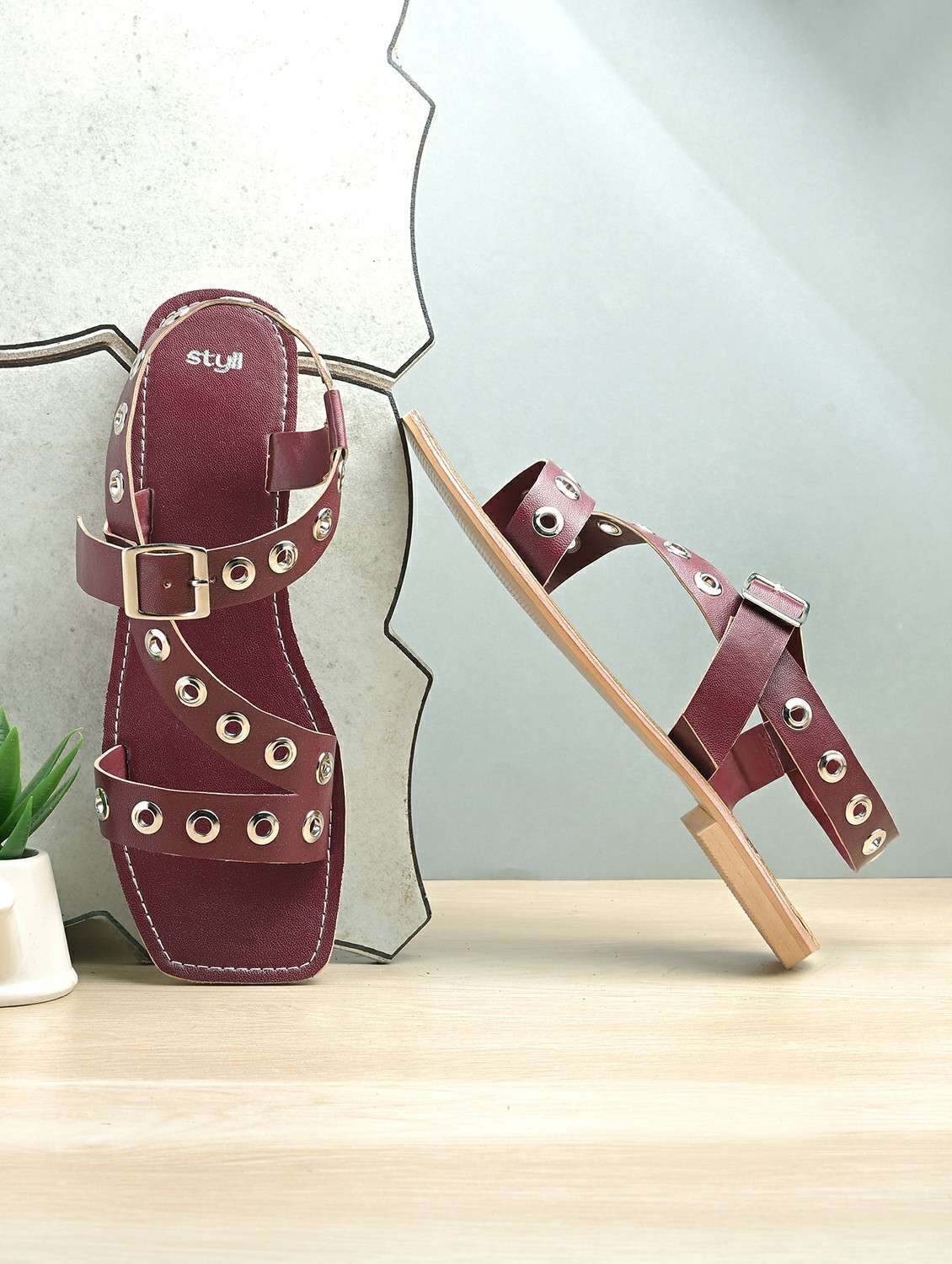 women soldi back strap flat sandal