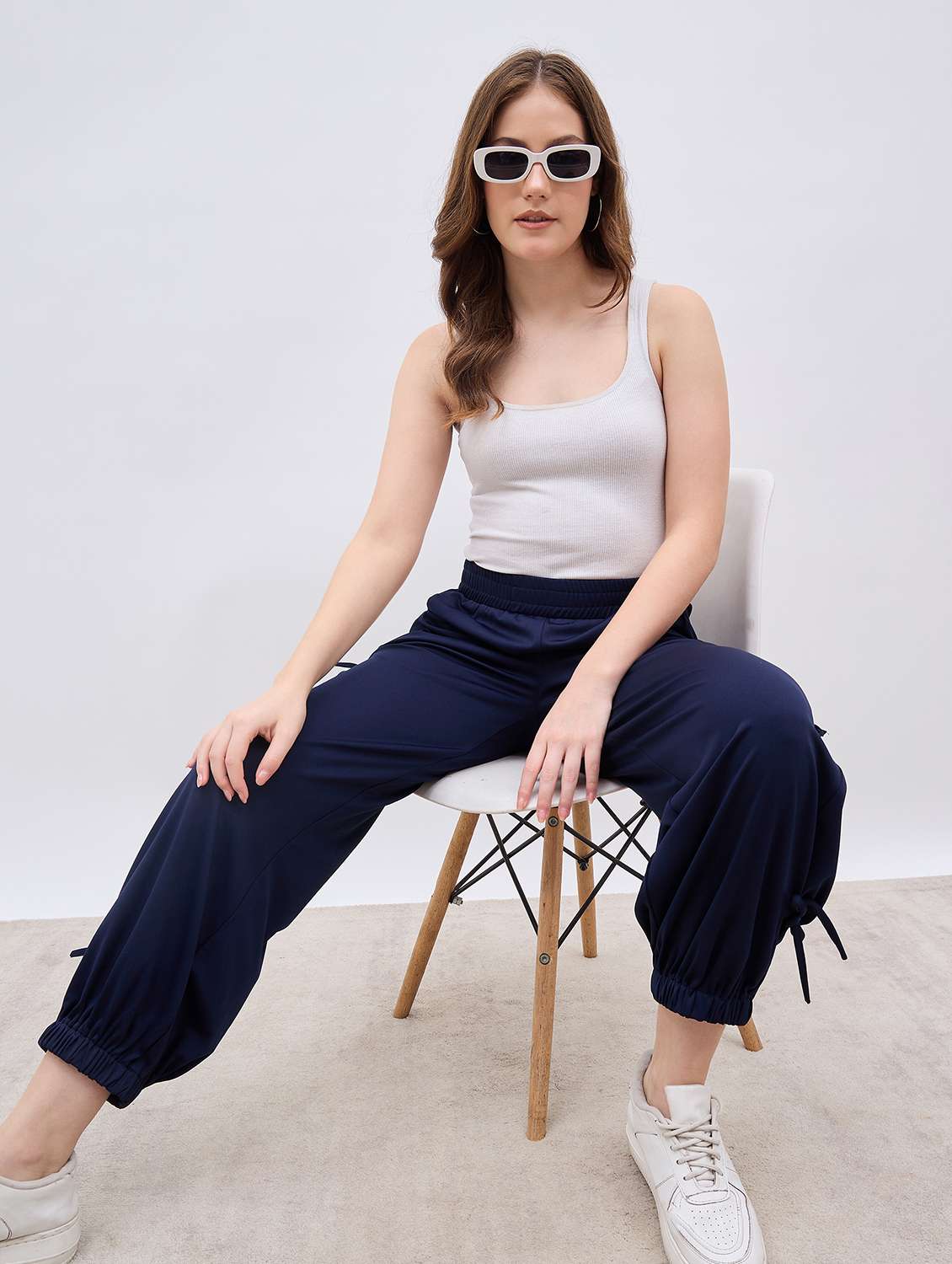 women solid mid rise jogger - 22176741 -  Standard Image - 3