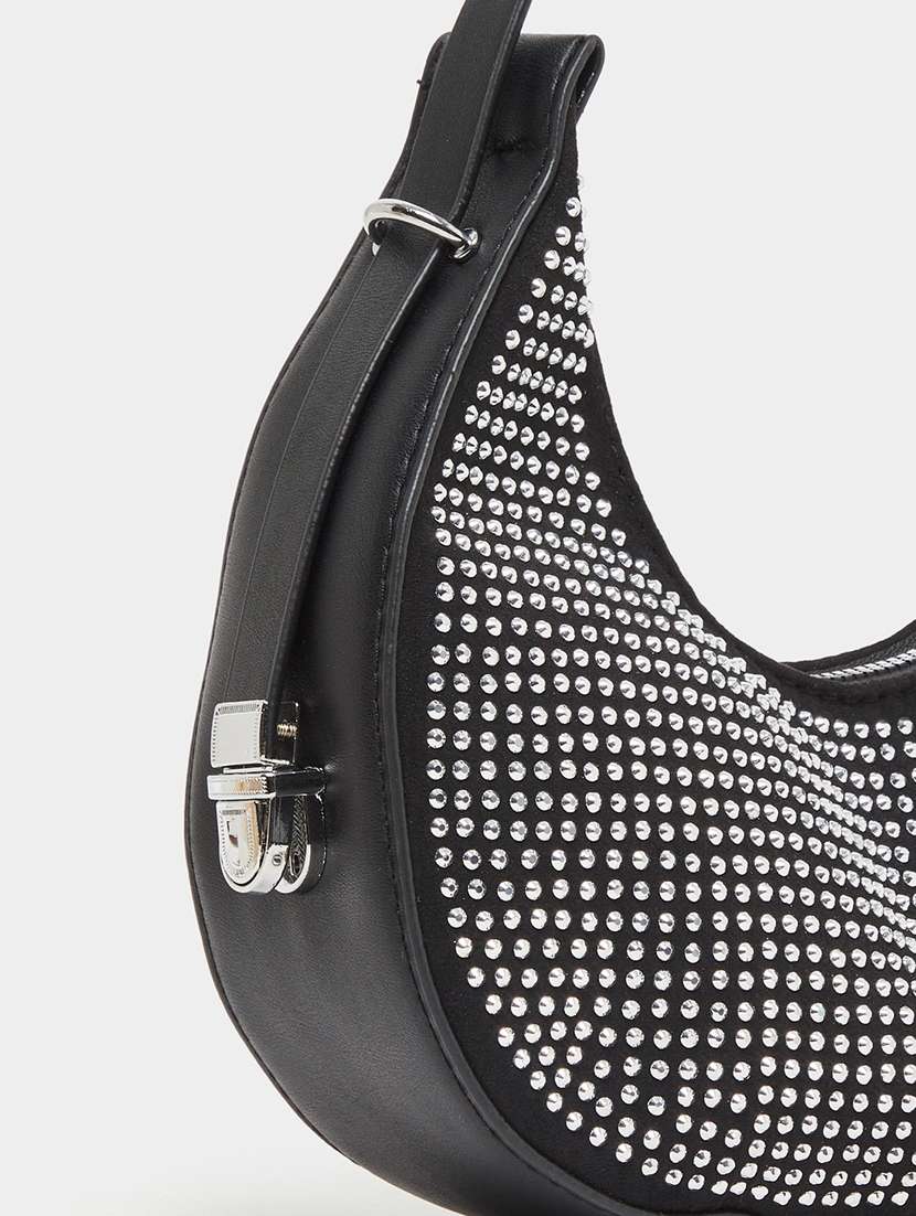 women black emebllished handbag - 22176748 -  Standard Image - 3