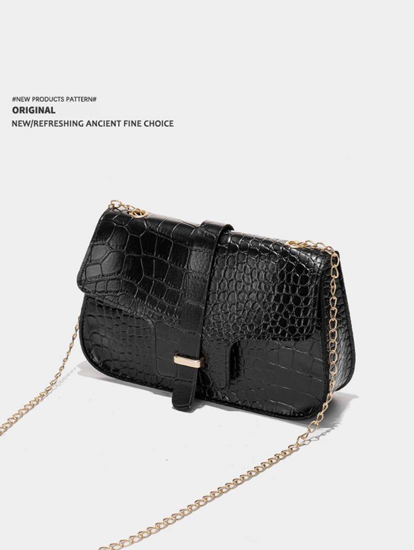 women black solid handbag - 22176762 -  Standard Image - 3