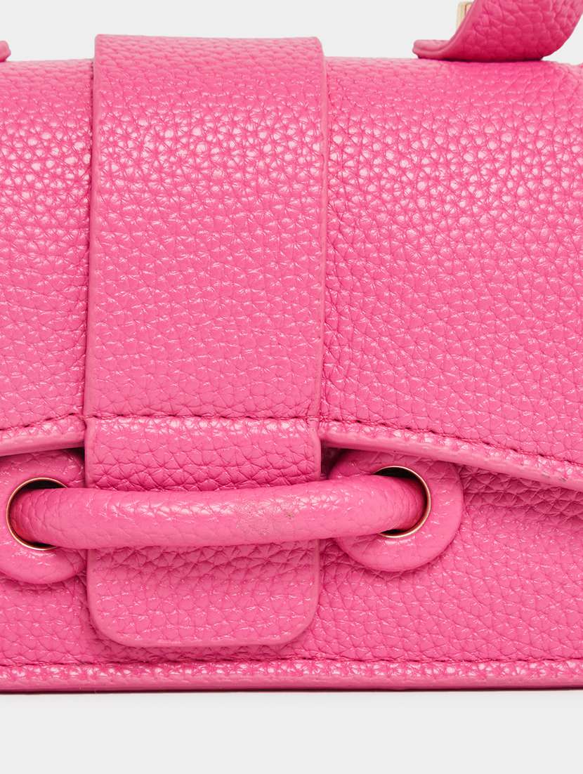 women pink solid handbag - 22176766 -  Standard Image - 3