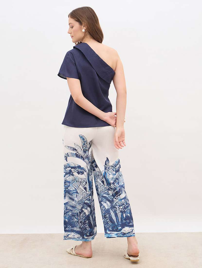 women printed top and trouser co-ord set - 22176790 -  Standard Image - 3