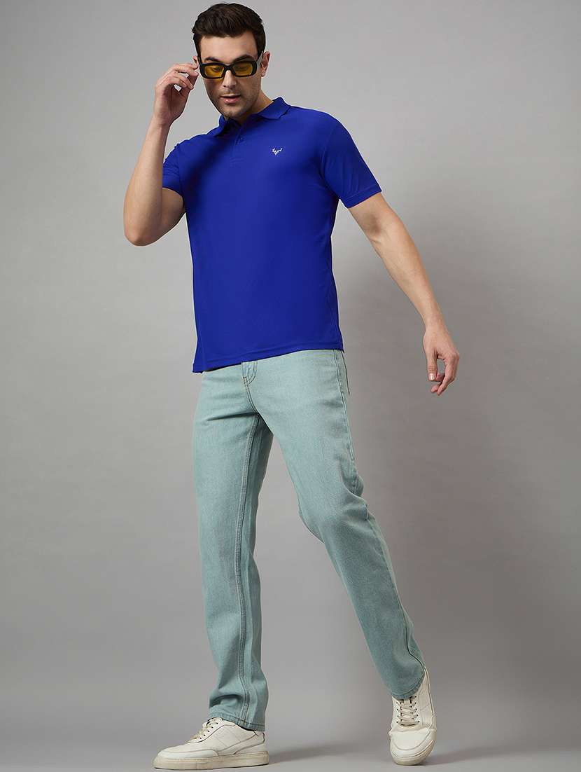 men solid short sleeve polo t-shirt - 22176808 -  Standard Image - 3