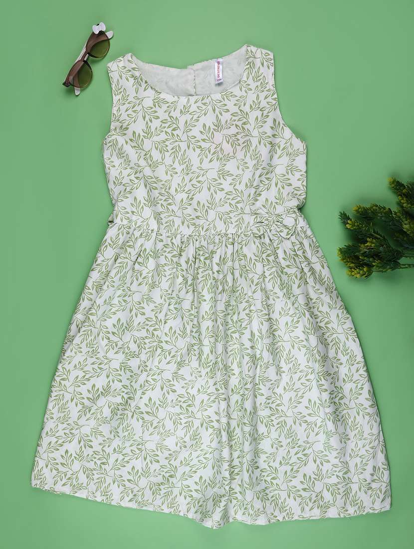 girls printed sleeveless frock