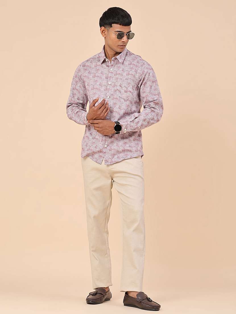men printed long sleeves casual shirt - 22176871 -  Standard Image - 5