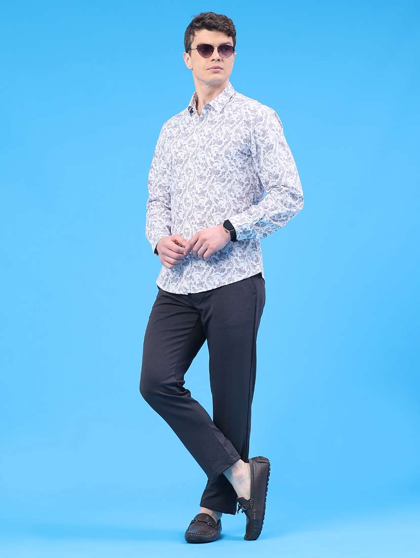 men printed long sleeve regular fit casual shirt - 22176878 -  Standard Image - 5