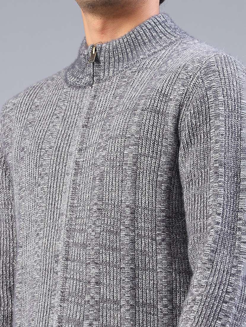 men self design long sleeve regular fit cardigan - 22176911 -  Standard Image - 5