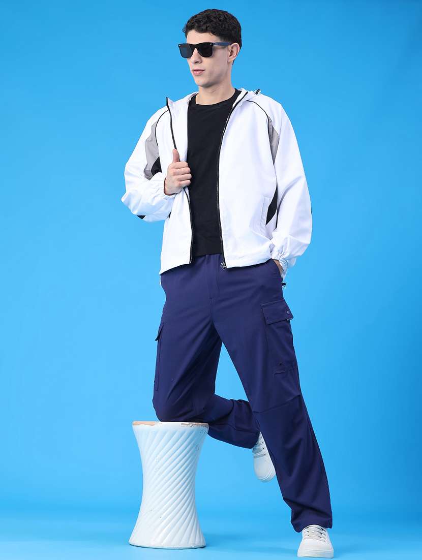 men color block long sleeve bomber jacket - 22176915 -  Standard Image - 5