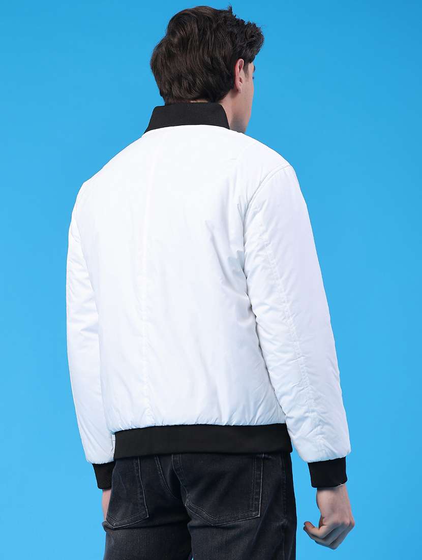 men solid long sleeve bomber jacket - 22176918 -  Standard Image - 3