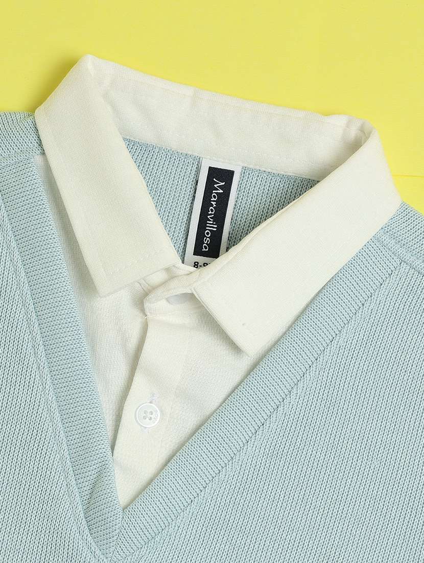 boys solid short sleeve polo t-shirt - 22176943 -  Standard Image - 3