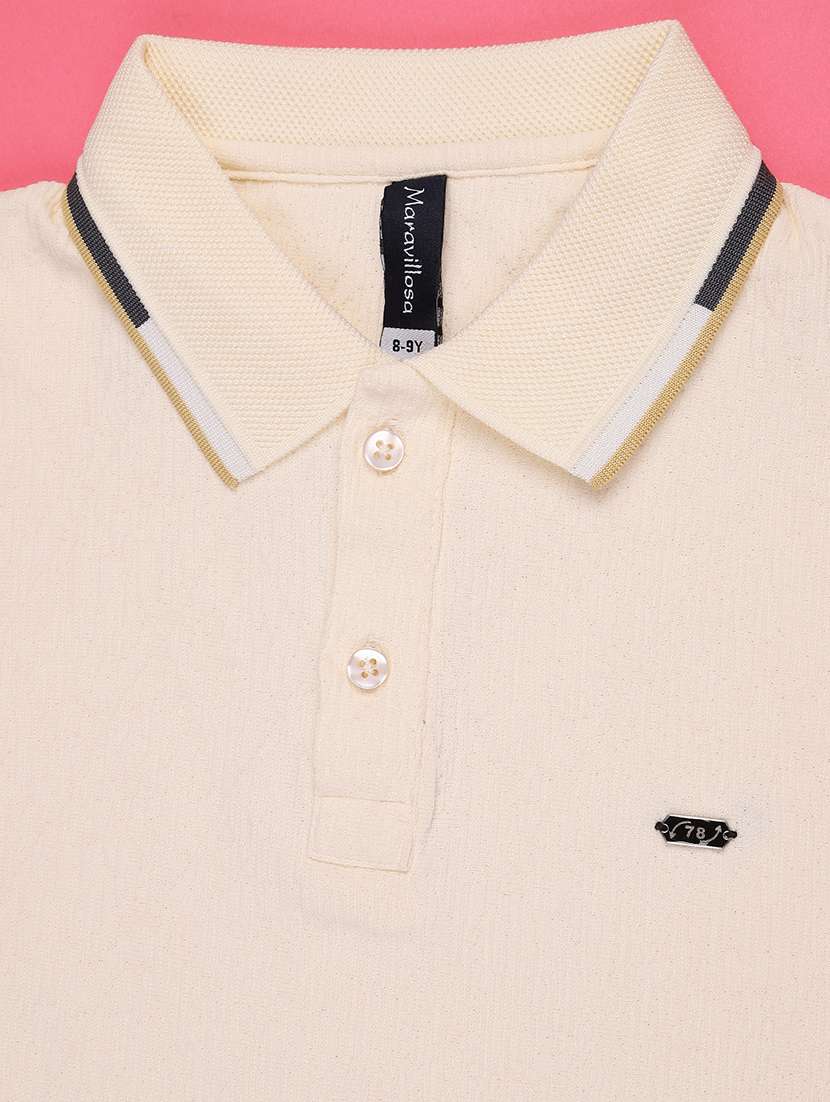 beige cotton plain tee - 22176946 -  Standard Image - 3