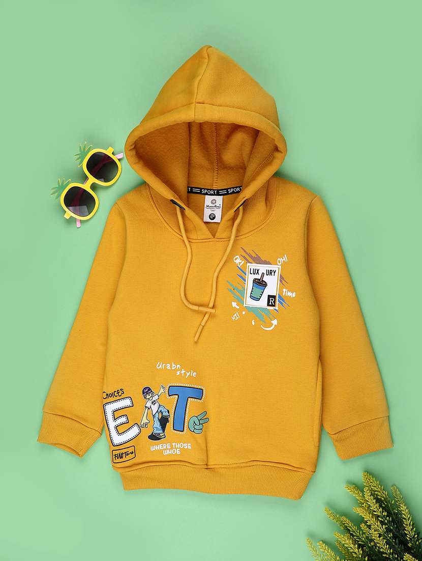 boys long sleeve hooded sweatshirt