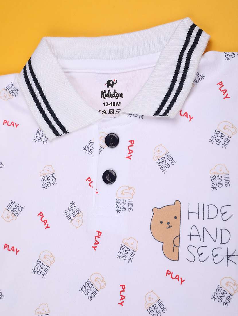 white cotton combo coords set - 22177015 -  Standard Image - 3