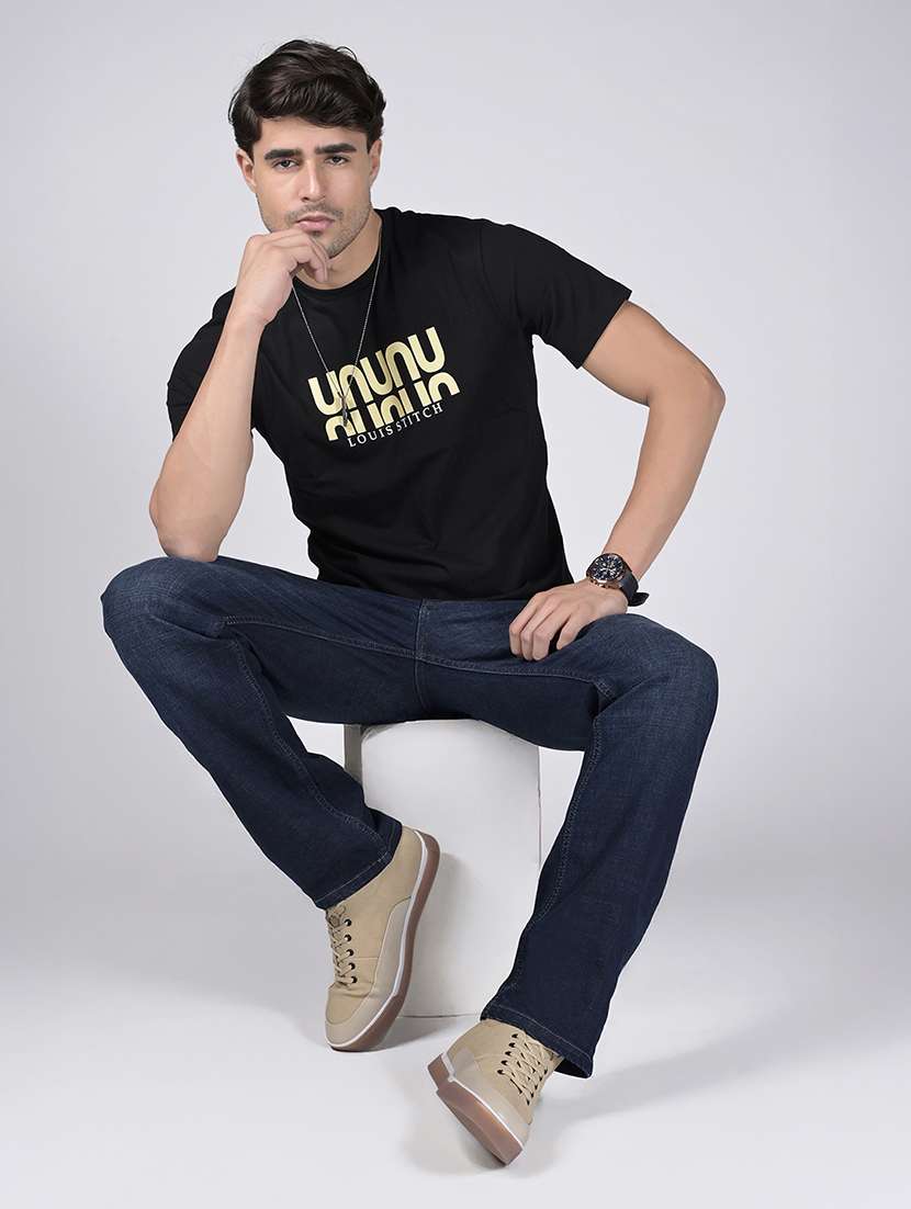 men solid mid rise straight fit jean - 22177028 -  Standard Image - 3