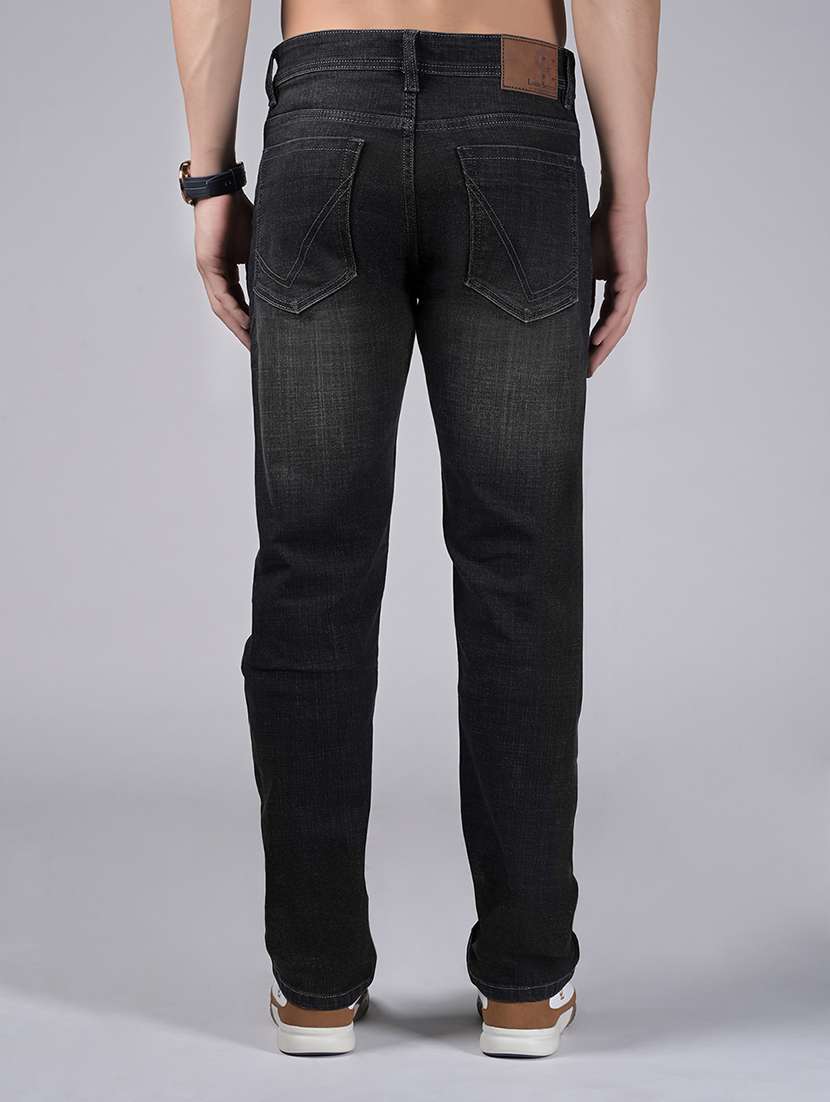 men solid mid rise straight fit jean - 22177029 -  Standard Image - 5