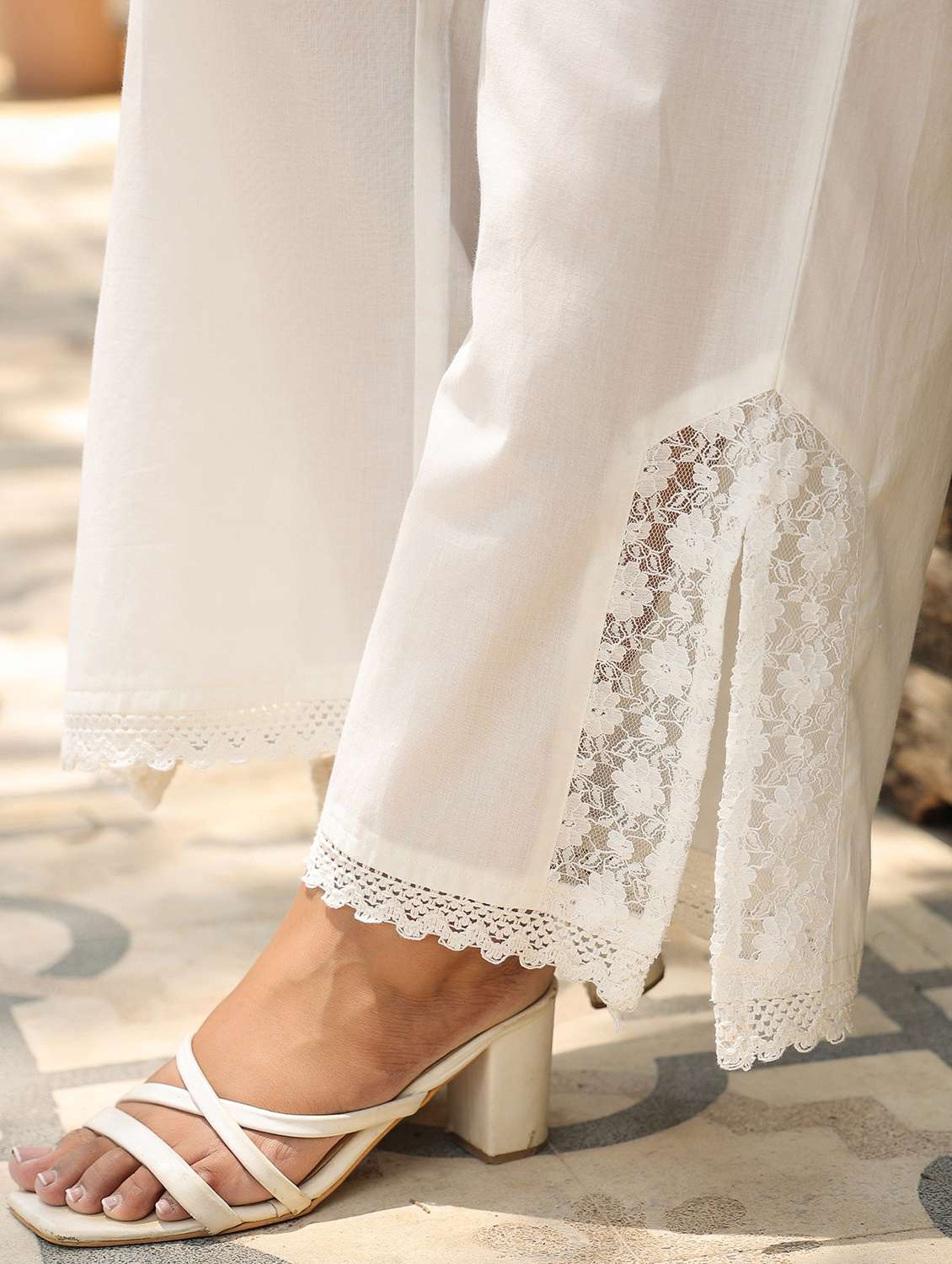 women printed three quarter sleeve regular fit ethnic co-ord set - 22177039 -  Standard Image - 5