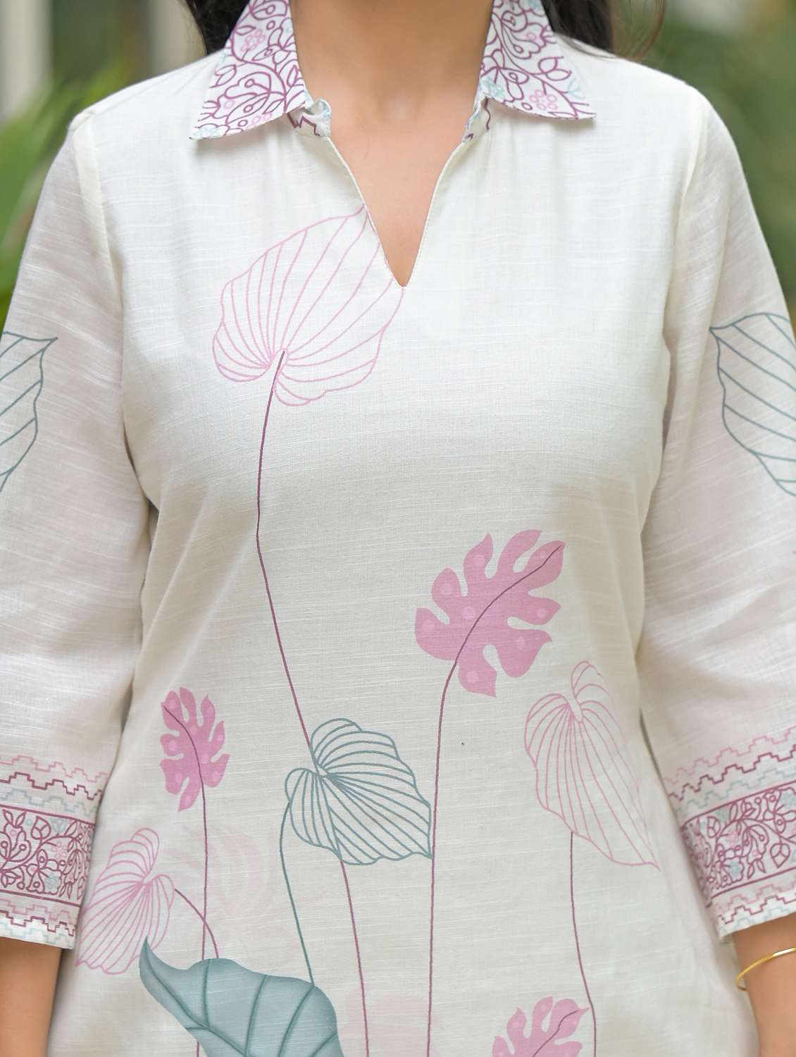 women printed long sleeve regular fit ethnic co-ord set - 22177054 -  Standard Image - 5