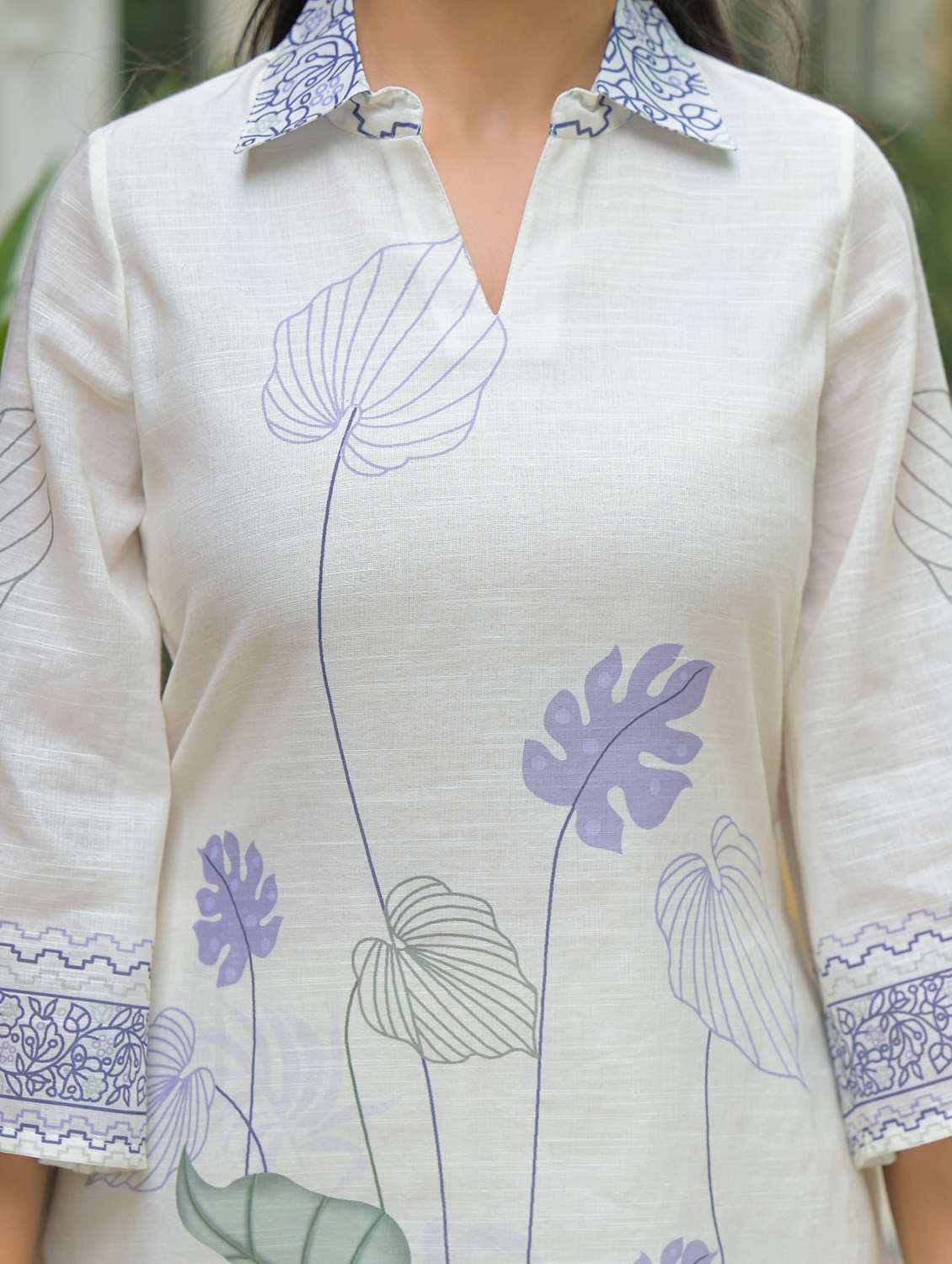 women printed long sleeve regular fit ethnic co-ord set - 22177055 -  Standard Image - 5