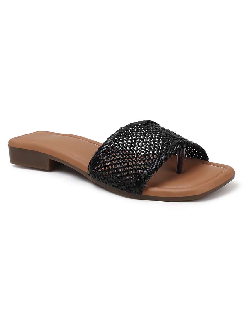 women black slip on sandal - 22177073 -  Standard Image - 3