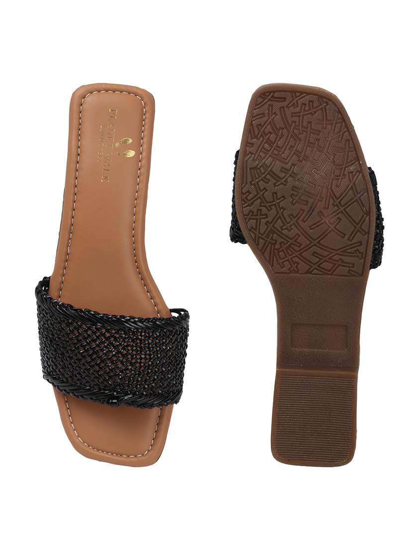 women black slip on sandal - 22177073 -  Standard Image - 5